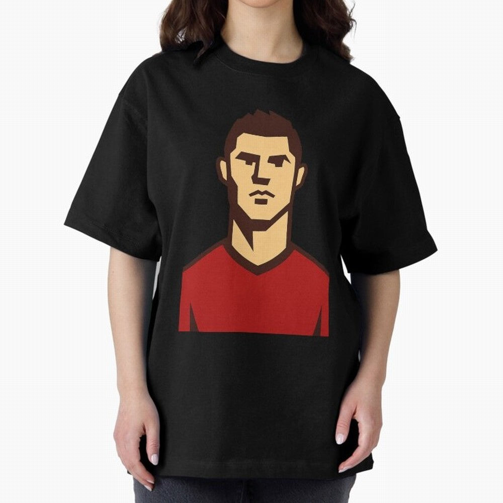 cristiano 2 Oversized T-Shirt Celebrate Football Heritage in FIFA World Cup 2026 Spirit, Capturing Brazil, CR7, Football Festival Excitement, Trophy Ambitions, Country Rivalries and Star Player Buzz; Perfect for Supporters Who Want Bold Football
