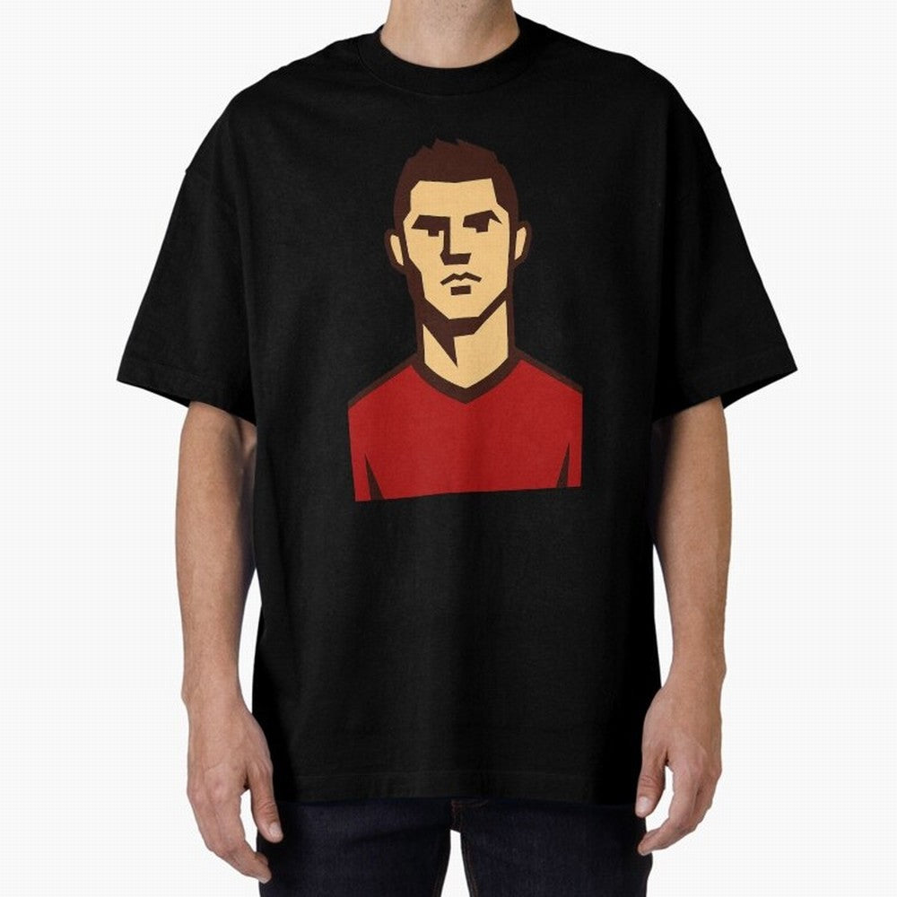 cristiano 2 Oversized T-Shirt Celebrate Football Heritage in FIFA World Cup 2026 Spirit, Capturing Brazil, CR7, Football Festival Excitement, Trophy Ambitions, Country Rivalries and Star Player Buzz; Perfect for Supporters Who Want Bold Football