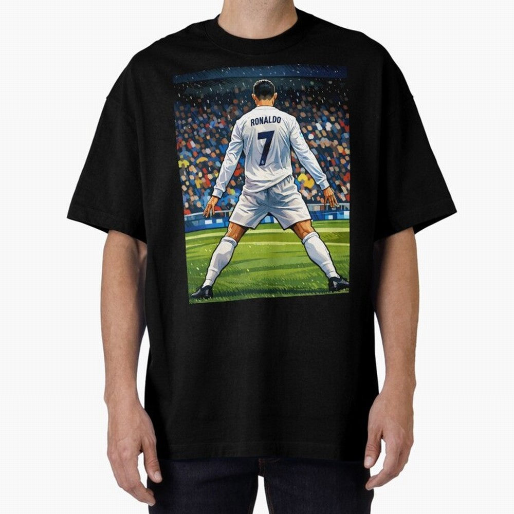 CR7 Oversized T-Shirt Celebrate the Magic of FIFA World Cup 2026 USA Canada Mexico Centered on Messi, France Energy, Match Day Excitement, Supporter Culture, Golden Goals and Global Football Passion; Perfect for Supporters Who Want Bold Football