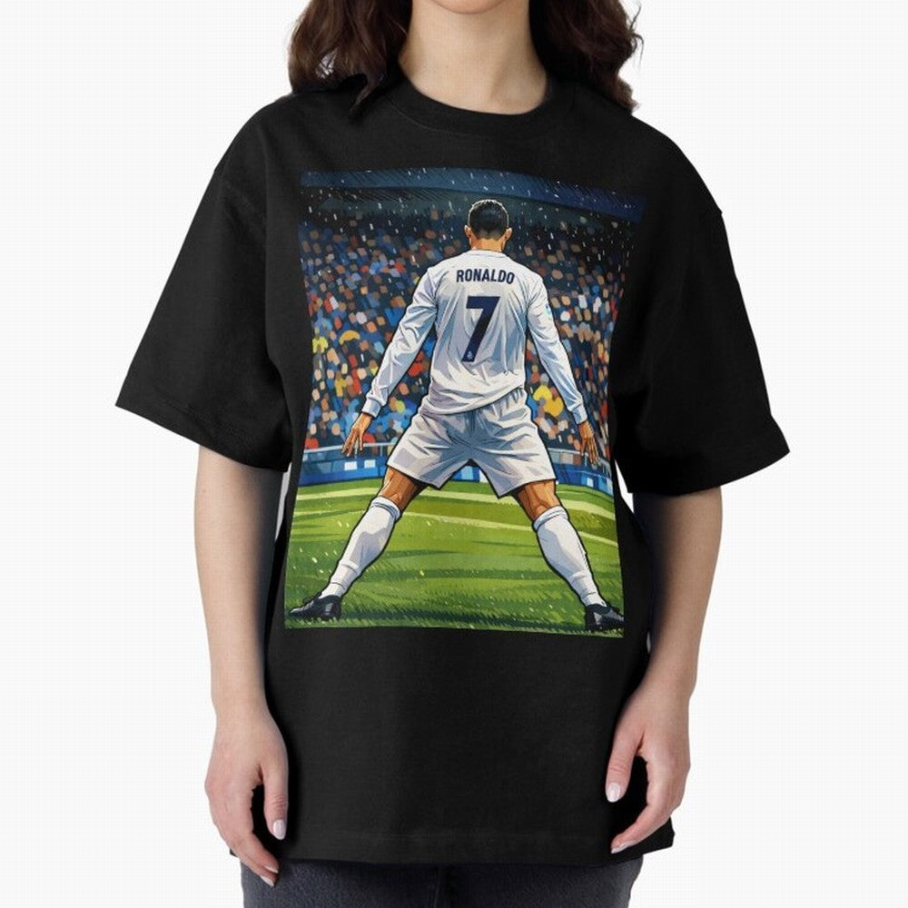 CR7 Oversized T-Shirt Celebrate the Magic of FIFA World Cup 2026 USA Canada Mexico Centered on Messi, France Energy, Match Day Excitement, Supporter Culture, Golden Goals and Global Football Passion; Perfect for Supporters Who Want Bold Football