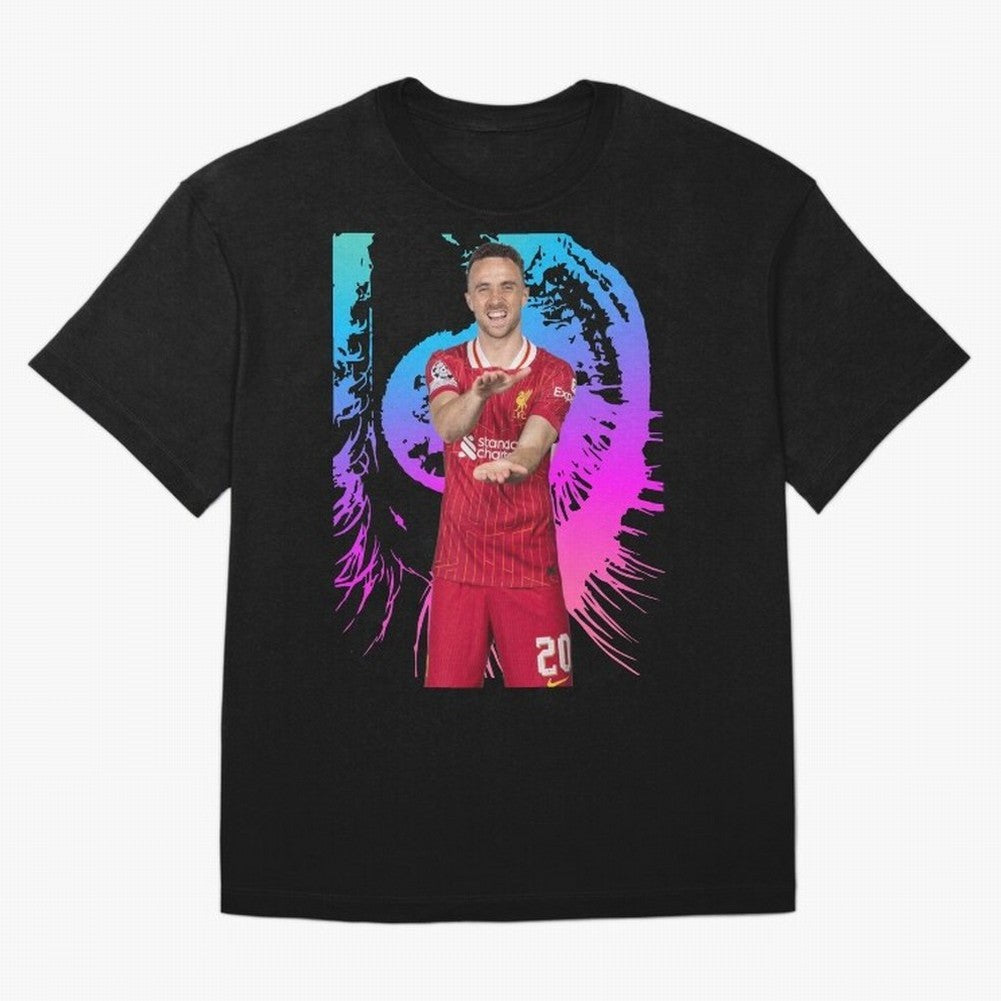 Diogo Jota Oversized T-Shirt Show Match Day Excitement for Global Football Passion for FIFA World Cup 2026, Highlighting Messi, Germany, Goal Celebration Energy, Supporter Heritage, Football Icons and Worldwide Tournament Joy; Perfect for People