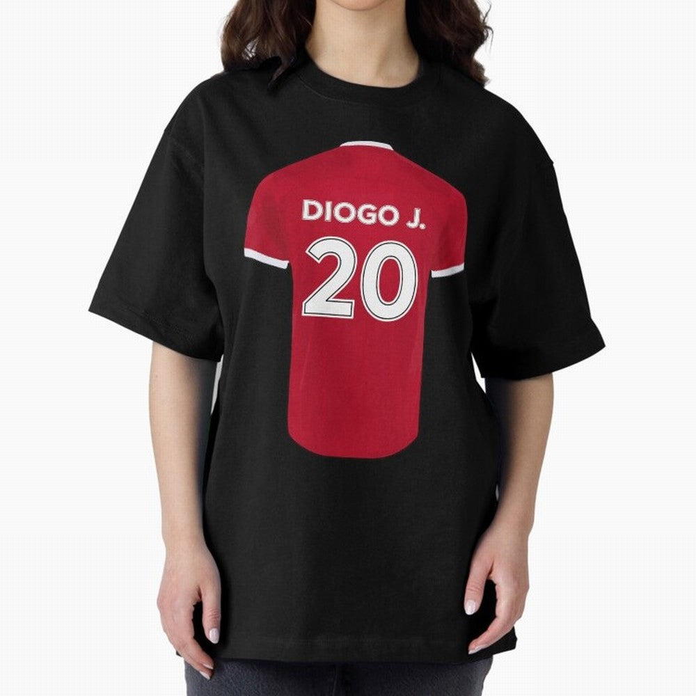 Diogo Jota jersey Oversized T-Shirt Support Your Favorite Stars during Global Football Passion for FIFA World Cup 2026, Centered on Messi, CR7 and Mbappe, France and Portugal, Championship Spirit, Famous Goals, Roaring Crowds and International