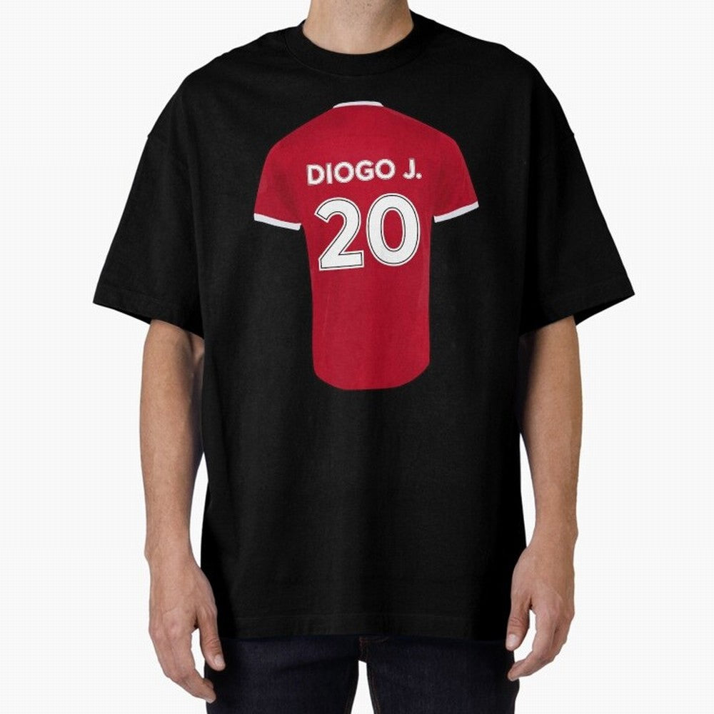 Diogo Jota jersey Oversized T-Shirt Support Your Favorite Stars during Global Football Passion for FIFA World Cup 2026, Centered on Messi, CR7 and Mbappe, France and Portugal, Championship Spirit, Famous Goals, Roaring Crowds and International
