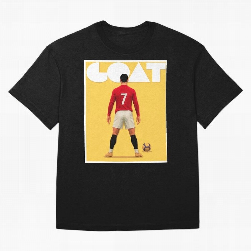 Cristiano Ronaldo Men's CR7 Football Jersey | Real Madrid GOAT Portugal Sports Shirt Fan Gift Oversized T-Shirt Celebrate Every Goal in FIFA World Cup 2026 Group Stage Made for Messi, CR7 and Mbappe, Portugal, Spain and Germany Energy, Tournament