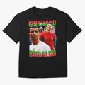 Cristiano Ronaldo Graphic Oversized T-Shirt Capture Stadium Memories from Global Football Passion for FIFA World Cup 2026, Capturing Messi and Cristiano Ronaldo, Argentina, Worldwide Fan Energy, Dramatic Goals, Stadium Lights and Championship
