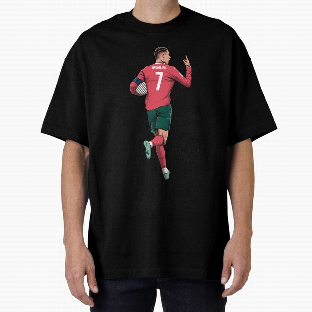Cristiano Ronaldo Oversized T-Shirt Carry the Colors and Pride of FIFA World Cup 2026 Group Stage for Fans of Messi and Brazil, Bringing Football History, Final Match Energy, Crowd Noise and Once in a Lifetime Moments; Created for Match Day