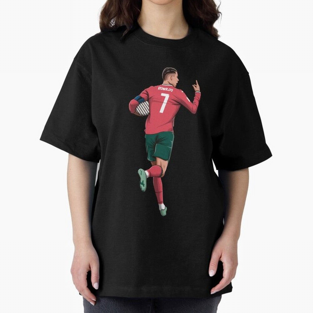 Cristiano Ronaldo Oversized T-Shirt Carry the Colors and Pride of FIFA World Cup 2026 Group Stage for Fans of Messi and Brazil, Bringing Football History, Final Match Energy, Crowd Noise and Once in a Lifetime Moments; Created for Match Day
