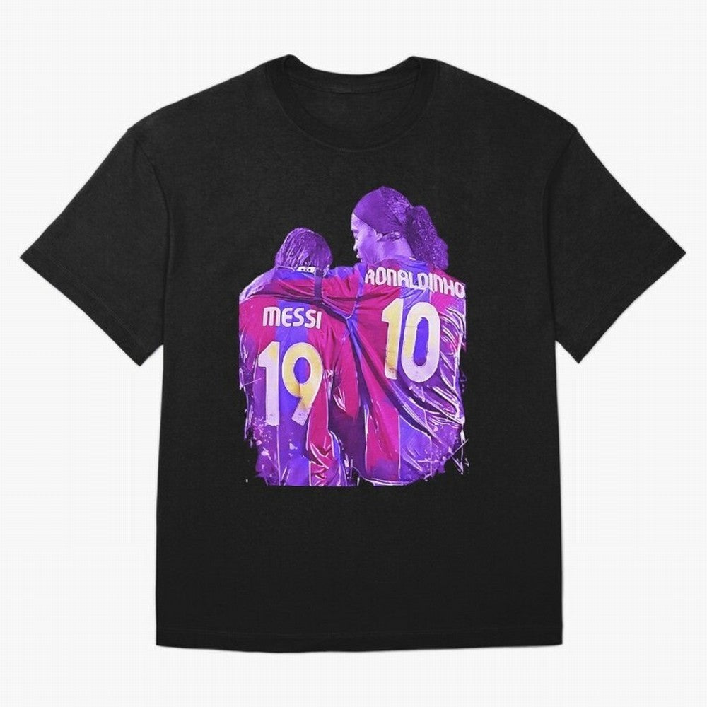 ronaldinho and messi - goat Oversized T-Shirt Feel the Roar of Match Day Hype around FIFA World Cup 2026 USA Canada Mexico, Mbappe, Argentina, France and Brazil, Classic Soccer Heritage, Championship Pressure, Fan Loyalty and International Pride;