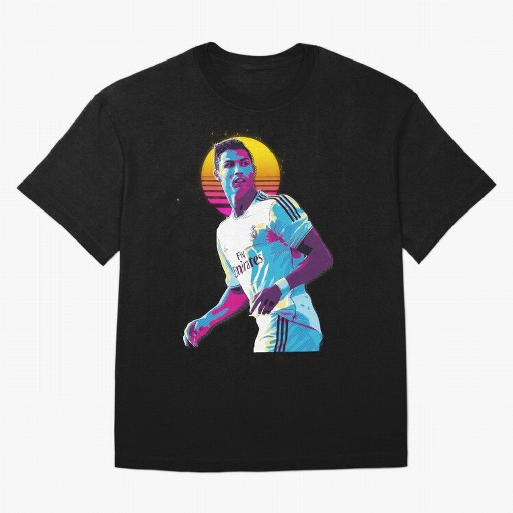 Christiano Ronaldo retro 2 Oversized T-Shirt Bring Trophy Dreams to FIFA World Cup 2026 Spirit, Driven by Portugal, Messi, Neymar and Mbappe, Goal Celebration Energy, Supporter Heritage, Football Icons and Worldwide Tournament Joy; Ideal for
