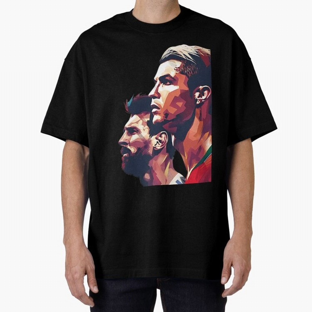 ronaldo and messi - Goat Oversized T-Shirt Make Memories around FIFA World Cup 2026 Built around Neymar, Haaland and Cristiano Ronaldo, Portugal, Spain and Germany Energy, Tournament Hype, Historic Matchups, Family Viewing Parties and Global Sports