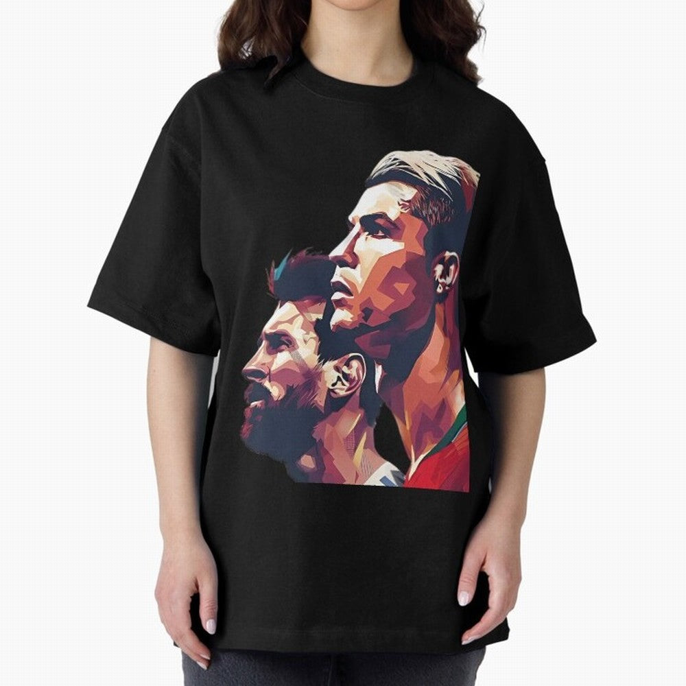 ronaldo and messi - Goat Oversized T-Shirt Make Memories around FIFA World Cup 2026 Built around Neymar, Haaland and Cristiano Ronaldo, Portugal, Spain and Germany Energy, Tournament Hype, Historic Matchups, Family Viewing Parties and Global Sports