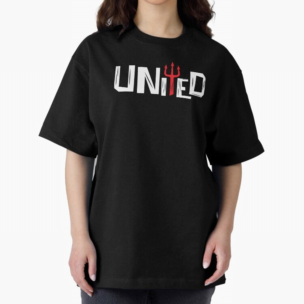 Manchester United - United Typography Oversized T-Shirt Celebrate Rivalries and Pride in the FIFA World Cup 2026 Group Stage Journey through CR7 Highlights, England Pride, Game Day Rituals, Football Legends, Country Pride and the Road to the Final;