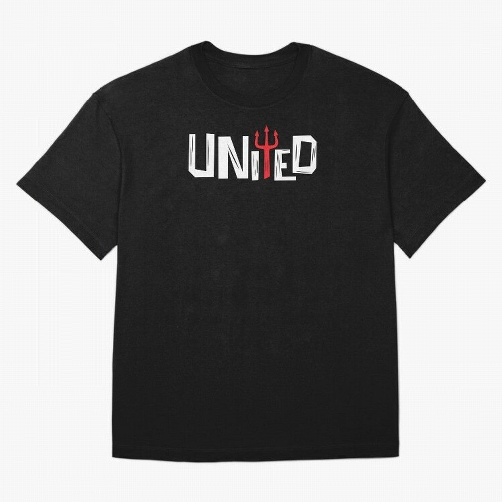 Manchester United - United Typography Oversized T-Shirt Celebrate Rivalries and Pride in the FIFA World Cup 2026 Group Stage Journey through CR7 Highlights, England Pride, Game Day Rituals, Football Legends, Country Pride and the Road to the Final;