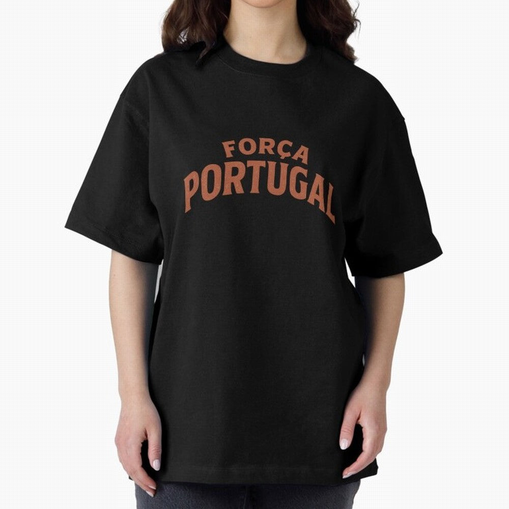 Vintage For?a Portugal Emblem ¨C Portuguese Football Fan Design Oversized T-Shirt Experience the Global Stage of FIFA World Cup 2026 USA Canada Mexico for Fans of Messi, Neymar and Mbappe and France and Portugal, Bringing Stadium Chants, National
