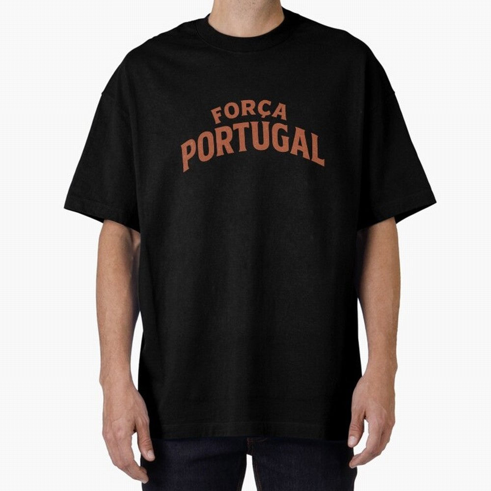 Vintage For?a Portugal Emblem ¨C Portuguese Football Fan Design Oversized T-Shirt Experience the Global Stage of FIFA World Cup 2026 USA Canada Mexico for Fans of Messi, Neymar and Mbappe and France and Portugal, Bringing Stadium Chants, National