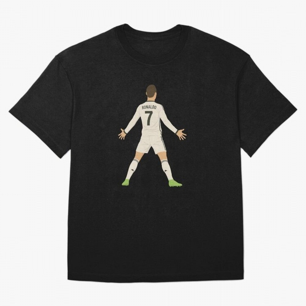 Cristiano Ronaldo Iconic Celebration Oversized T-Shirt Feel International Energy from Match Day Hype around FIFA World Cup 2026 USA Canada Mexico, Haaland, Germany, Goal Celebration Energy, Supporter Heritage, Football Icons and Worldwide