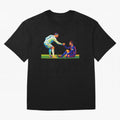 Cristiano Ronaldo & Messi Wpap Art Oversized T-Shirt Bring a Vintage Feel to Global Football Passion for FIFA World Cup 2026 Group Stage, Driven by Neymar, Haaland and Cristiano Ronaldo, Germany, Stadium Chants, National Pride, Trophy Dreams and