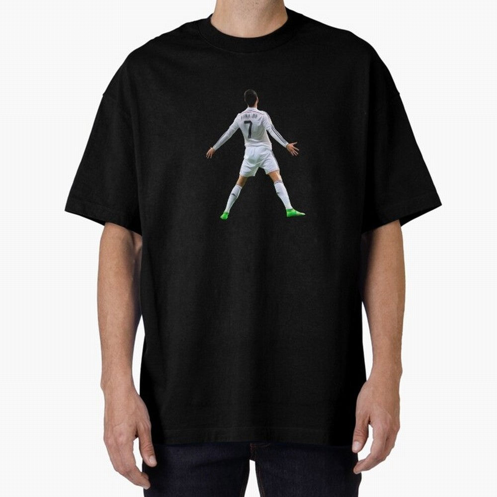 DESIGN CRISTIANO RONALDO CR7 STICKER Oversized T-Shirt Celebrate Football Dreams Across FIFA World Cup 2026 Group Stage for Fans of Haaland and Mbappe and Brazil, Portugal and Argentina, Bringing Global Supporter Spirit, Legendary Goals, National