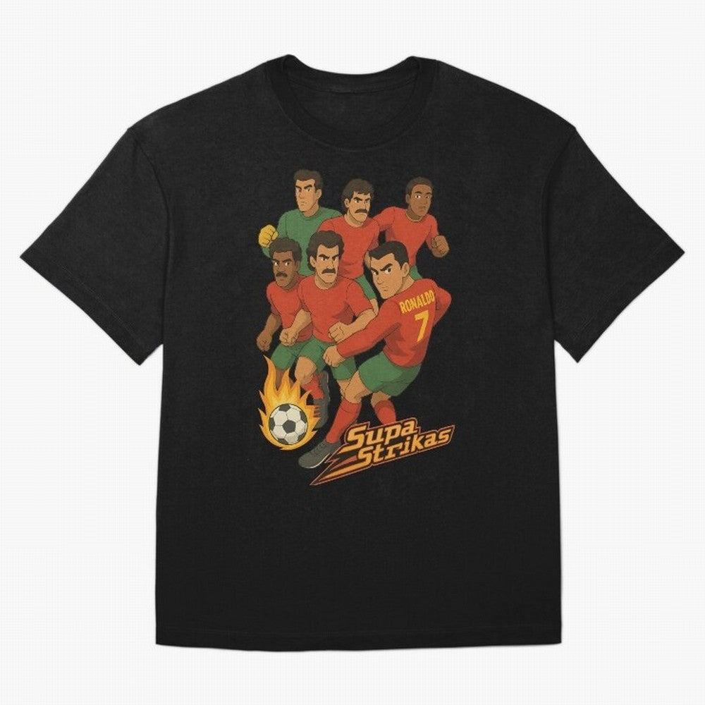 Supastrikas Portugal Team Version Oversized T-Shirt Carry the Dream of FIFA World Cup 2026 Group Stage for Fans of Messi and France, Bringing Football History, Final Match Energy, Crowd Noise and Once in a Lifetime Moments; Built for Supporters