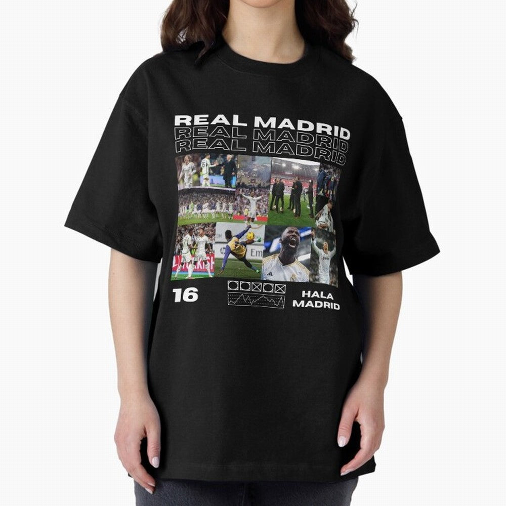 Real Madrid design Oversized T-Shirt Bring Champion Energy into FIFA World Cup 2026 USA Canada Mexico for Fans of CR7 and Argentina, Bringing Supporter Pride, Iconic Celebrations, Legendary Names and Global Match Day Energy; Ideal for Passionate