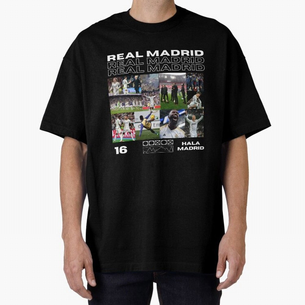 Real Madrid design Oversized T-Shirt Bring Champion Energy into FIFA World Cup 2026 USA Canada Mexico for Fans of CR7 and Argentina, Bringing Supporter Pride, Iconic Celebrations, Legendary Names and Global Match Day Energy; Ideal for Passionate