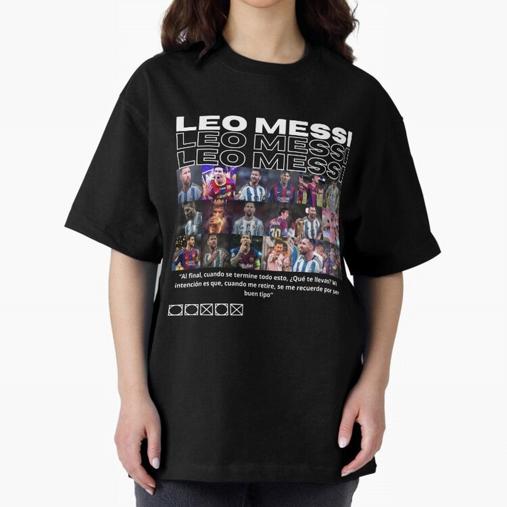 Leo Messi design Oversized T-Shirt Join the Countdown to the FIFA World Cup 2026 USA Canada Mexico Journey through CR7 and Messi Highlights, Brazil, Portugal and Argentina Pride, Champion Mindset, Group Stage Buzz, Knockout Tension and Passionate