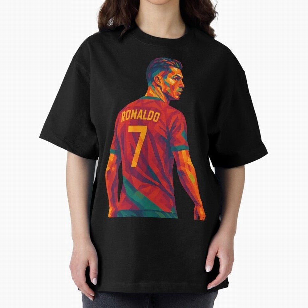 Cristiano Ronaldo Oversized T-Shirt Fuel Your Fan Pride for FIFA World Cup 2026 USA Canada Mexico Driven by Messi and Cristiano Ronaldo, France Energy, Goal Celebration Energy, Supporter Heritage, Football Icons and Worldwide Tournament Joy; Ideal
