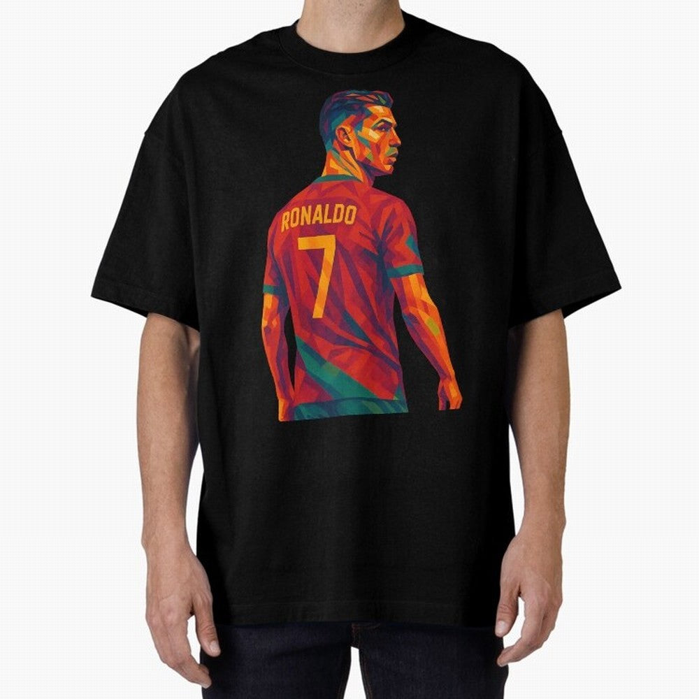 Cristiano Ronaldo Oversized T-Shirt Fuel Your Fan Pride for FIFA World Cup 2026 USA Canada Mexico Driven by Messi and Cristiano Ronaldo, France Energy, Goal Celebration Energy, Supporter Heritage, Football Icons and Worldwide Tournament Joy; Ideal