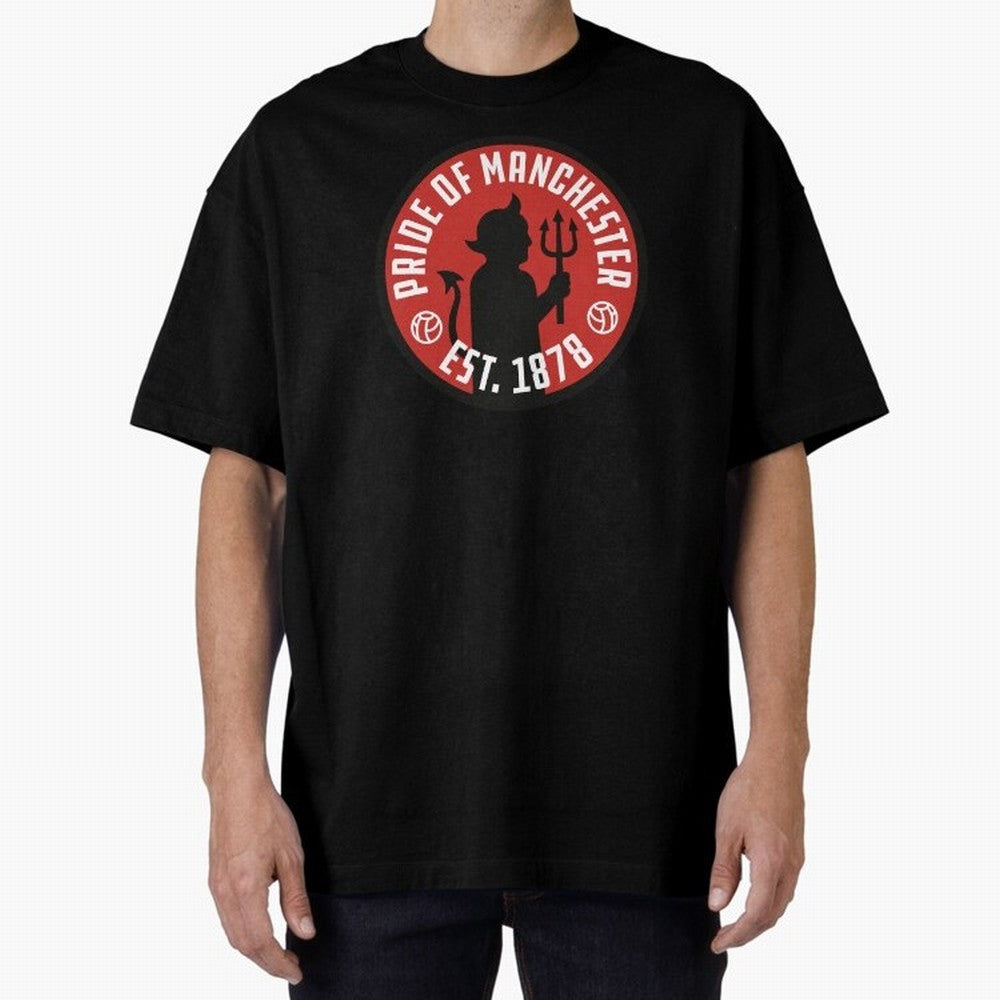 Pride of Manchester United Oversized T-Shirt Celebrate the Road through the FIFA World Cup 2026 Journey through Mbappe Highlights, France Pride, Football History, Final Match Energy, Crowd Noise and Once in a Lifetime Moments; Ideal for Fans Who