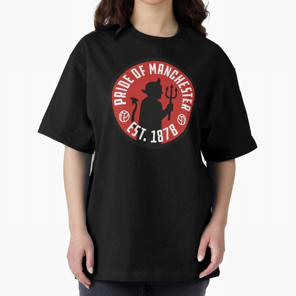 Pride of Manchester United Oversized T-Shirt Celebrate the Road through the FIFA World Cup 2026 Journey through Mbappe Highlights, France Pride, Football History, Final Match Energy, Crowd Noise and Once in a Lifetime Moments; Ideal for Fans Who