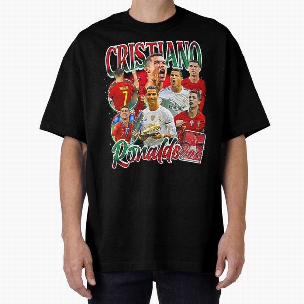 Cristiano Ronaldo Premium Quality Oversized T-Shirt Showcase FIFA World Cup 2026 USA Canada Mexico Spirit, Connected to England, Mbappe and Neymar, Stadium Memories, Football Loyalty, International Chants and Championship Tradition; Ideal for Fans
