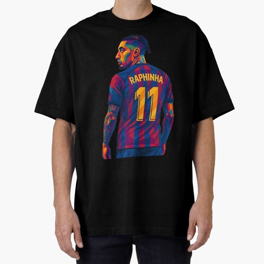 Raphinha Oversized T-Shirt Bring Home Match Day Hype around FIFA World Cup 2026, CR7 and Messi, Germany, Match Day Excitement, Supporter Culture, Golden Goals and Global Football Passion; Made for Collectors Who Enjoy Iconic Players, Country Pride,