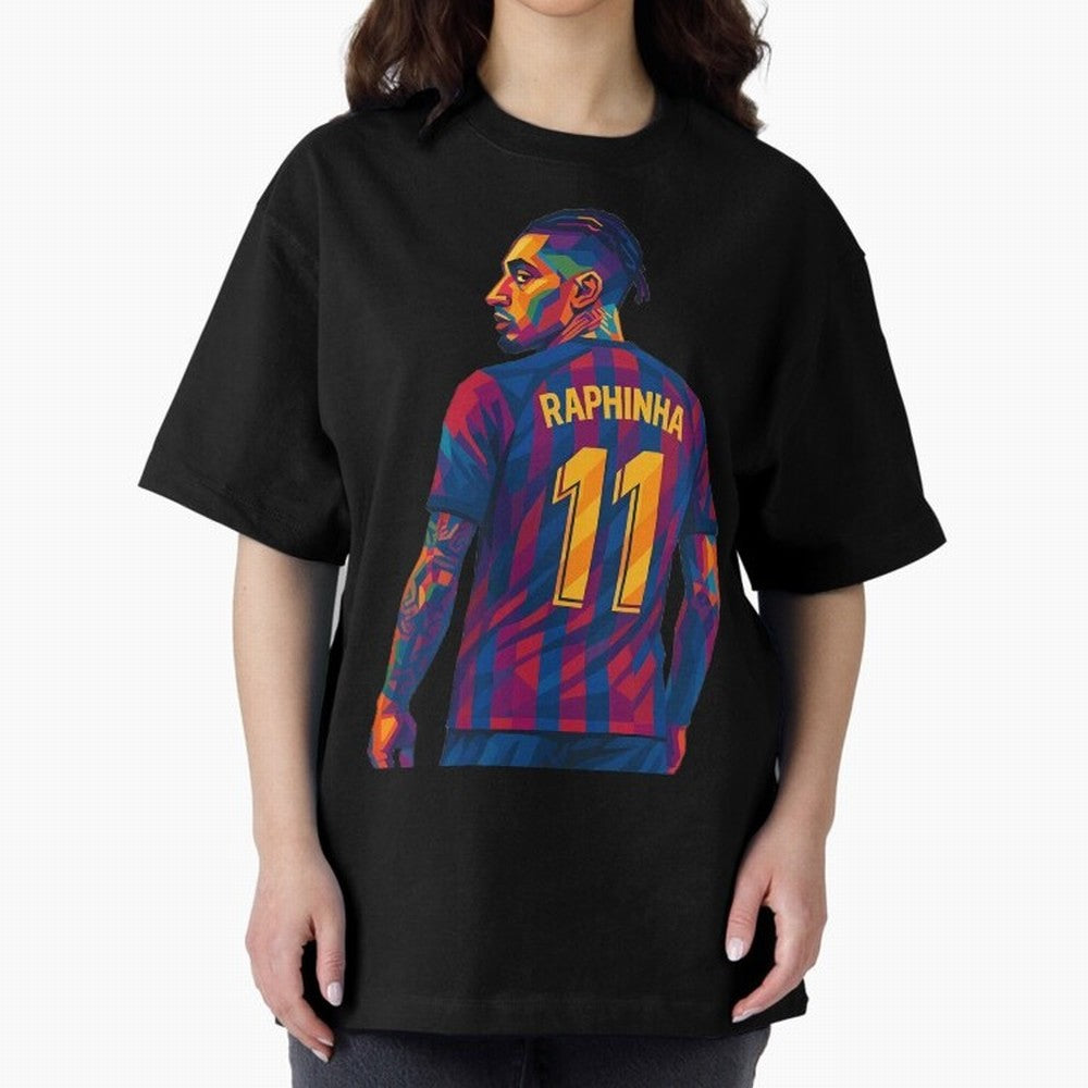 Raphinha Oversized T-Shirt Bring Home Match Day Hype around FIFA World Cup 2026, CR7 and Messi, Germany, Match Day Excitement, Supporter Culture, Golden Goals and Global Football Passion; Made for Collectors Who Enjoy Iconic Players, Country Pride,
