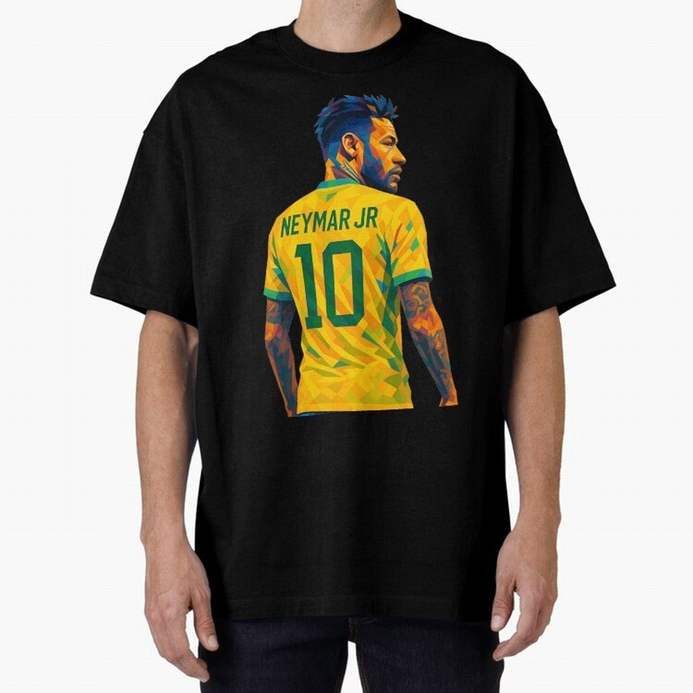 Neymar Jr Oversized T-Shirt Treasure FIFA World Cup 2026 USA Canada Mexico Spirit, Featuring France and Portugal, CR7, Stadium Chants, National Pride, Trophy Dreams and Unforgettable Football Memories; Perfect for Fans, Collectors, Family