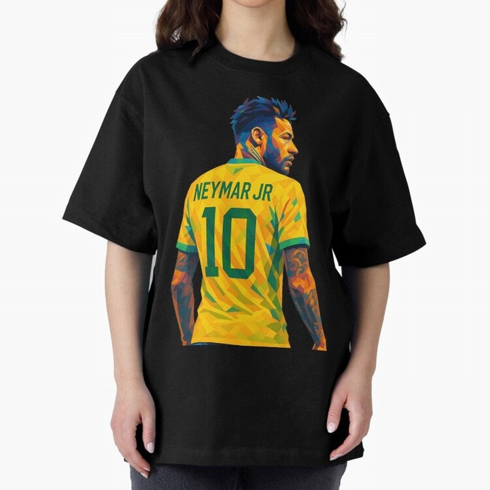 Neymar Jr Oversized T-Shirt Treasure FIFA World Cup 2026 USA Canada Mexico Spirit, Featuring France and Portugal, CR7, Stadium Chants, National Pride, Trophy Dreams and Unforgettable Football Memories; Perfect for Fans, Collectors, Family
