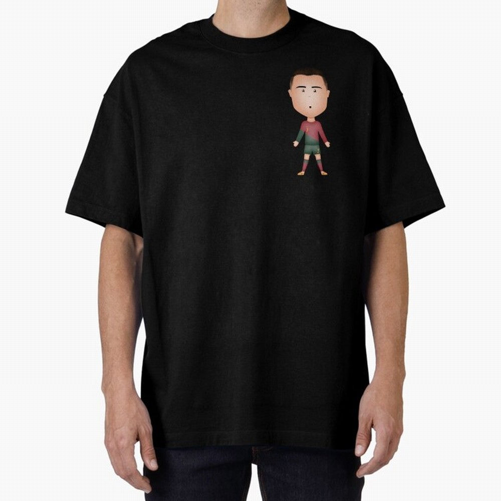 CR7 Oversized T-Shirt Cheer for FIFA World Cup 2026 for Fans of Messi and England, Bringing Championship Spirit, Famous Goals, Roaring Crowds and International Football Unity; Ideal for Passionate Fans Who Love Underdog Stories, Superstar Goals and