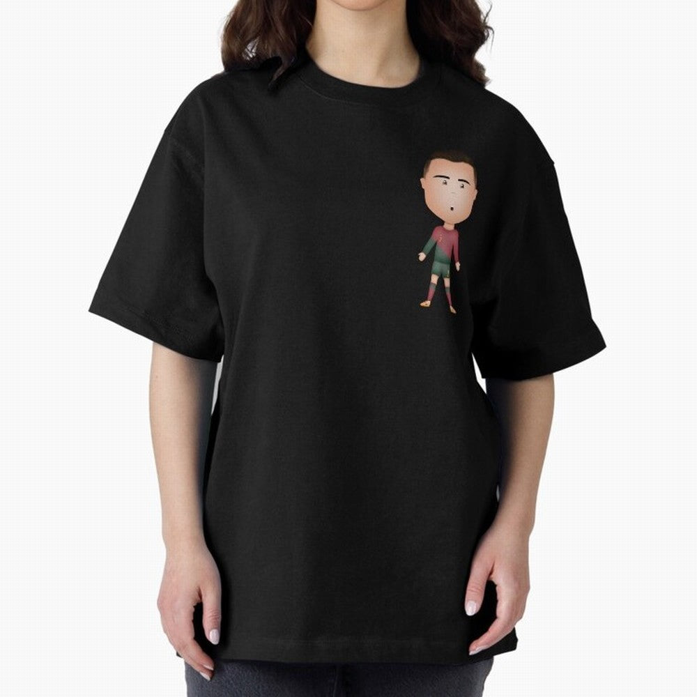 CR7 Oversized T-Shirt Cheer for FIFA World Cup 2026 for Fans of Messi and England, Bringing Championship Spirit, Famous Goals, Roaring Crowds and International Football Unity; Ideal for Passionate Fans Who Love Underdog Stories, Superstar Goals and