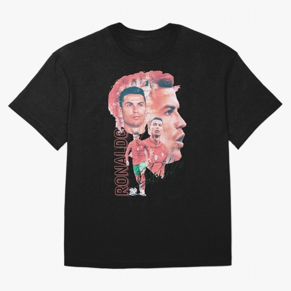 Cristiano Ronaldo Design Oversized T-Shirt Bring Global Tournament Vibes to FIFA World Cup 2026 for Fans of CR7 and Spain, Bringing Goal Celebration Energy, Supporter Heritage, Football Icons and Worldwide Tournament Joy; Perfect for People Who