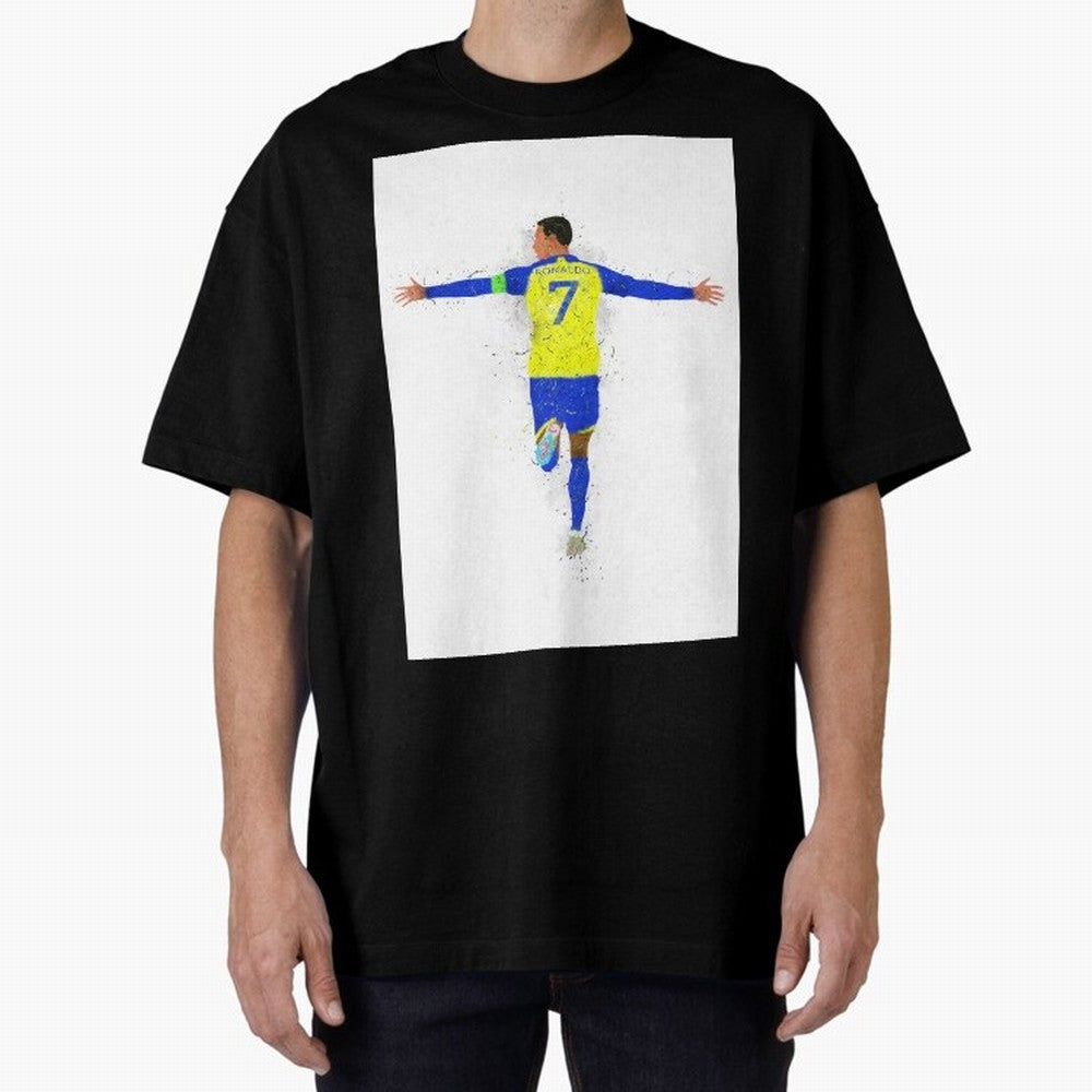 Cristiano Ronaldo Al Nassr Football Oversized T-Shirt Bring International Match Energy to FIFA World Cup 2026 Celebrating CR7, England Energy, Football History, Final Match Energy, Crowd Noise and Once in a Lifetime Moments; Made for Die Hard