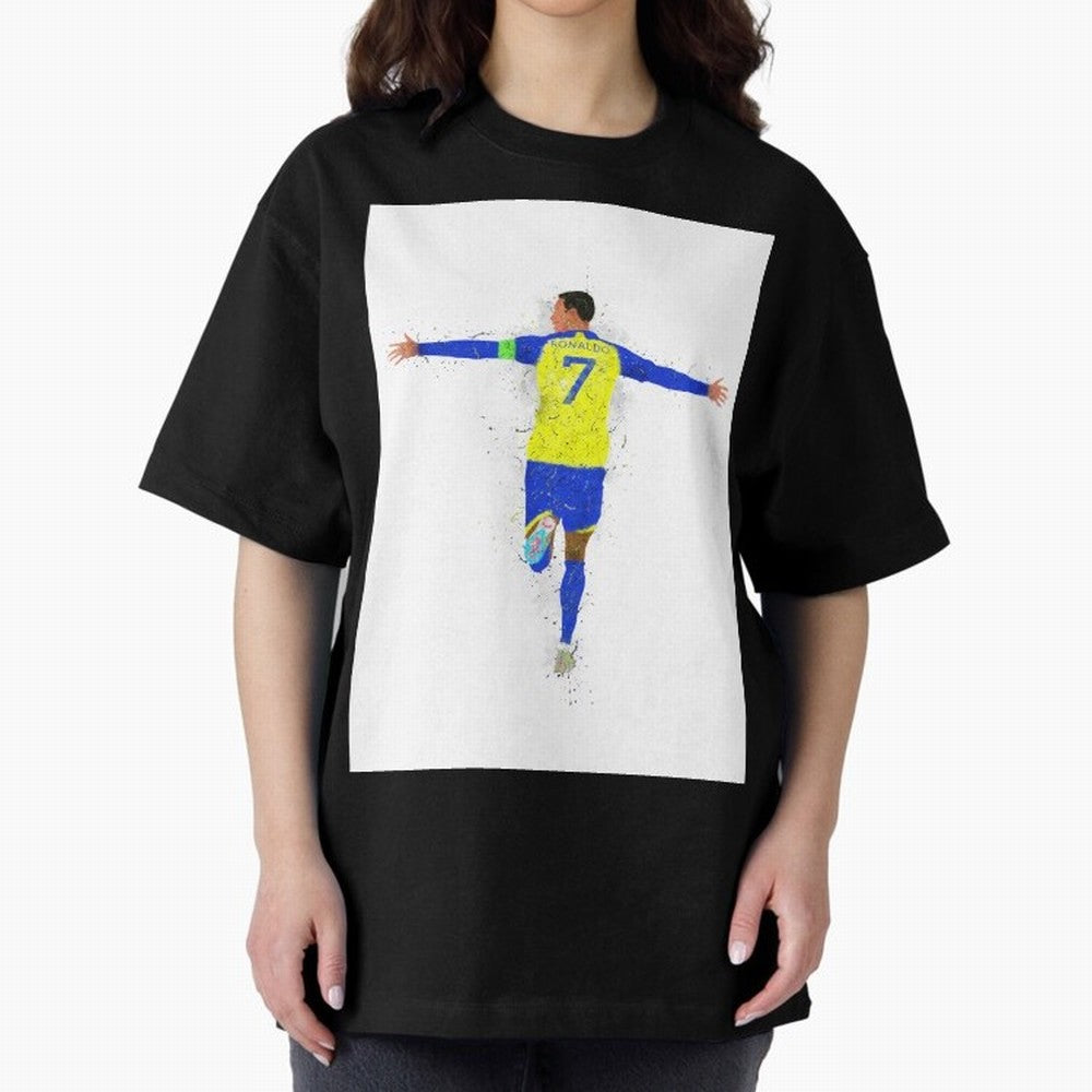 Cristiano Ronaldo Al Nassr Football Oversized T-Shirt Bring International Match Energy to FIFA World Cup 2026 Celebrating CR7, England Energy, Football History, Final Match Energy, Crowd Noise and Once in a Lifetime Moments; Made for Die Hard
