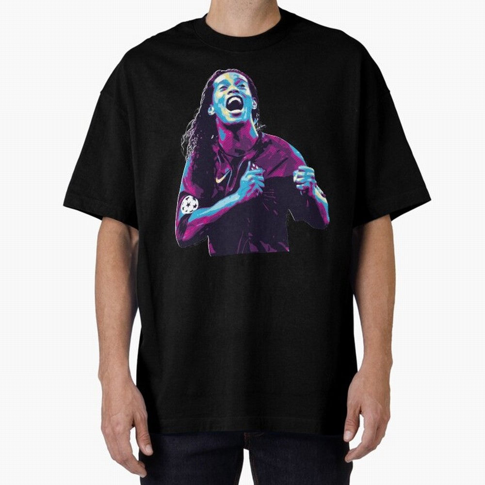 ronaldinho Oversized T-Shirt Get Ready for the FIFA World Cup 2026 Group Stage Journey through Mbappe Highlights, Brazil, Portugal and Argentina Pride, Classic Soccer Heritage, Championship Pressure, Fan Loyalty and International Pride; Ideal for