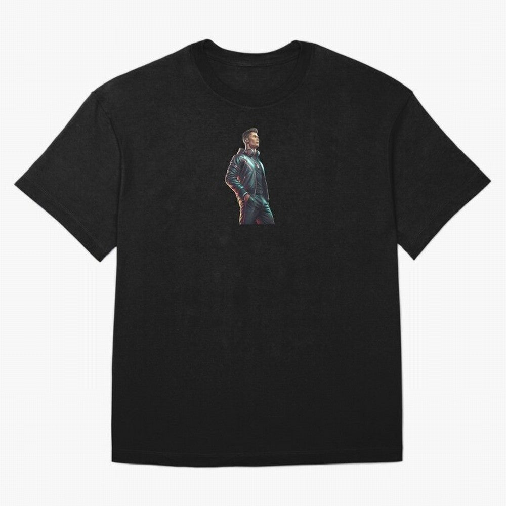 Cristiano Ronaldo Dj Oversized T-Shirt Celebrate Every Goal in FIFA World Cup 2026 USA Canada Mexico Centered on Cristiano Ronaldo, Spain and Netherlands Energy, Match Day Excitement, Supporter Culture, Golden Goals and Global Football Passion;