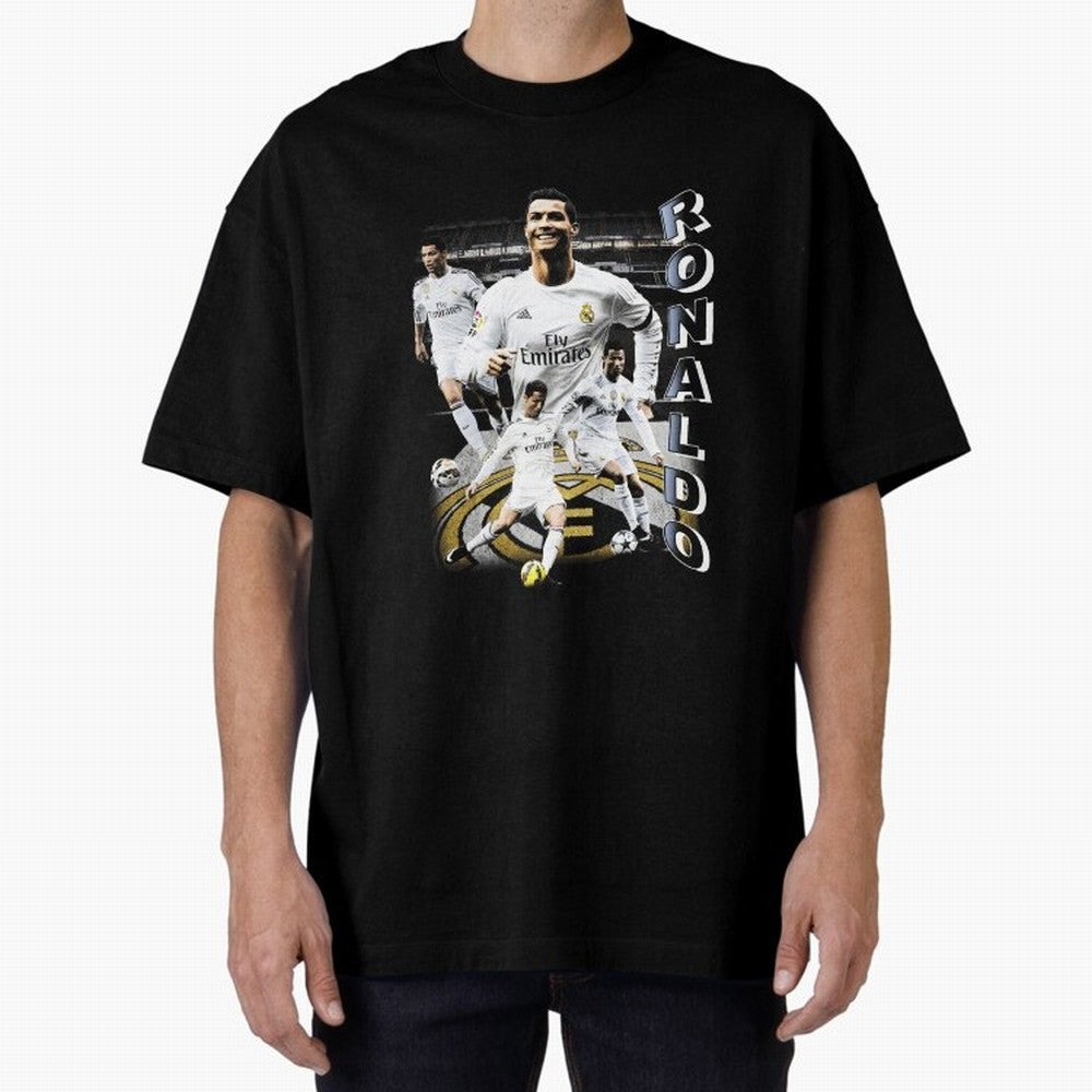 Cristiano Ronaldo Vintage Oversized T-Shirt Fuel Match Day Hype around FIFA World Cup 2026, Neymar, England, France and Netherlands, Tournament Hype, Historic Matchups, Family Viewing Parties and Global Sports Pride; Ideal for Football Dads,