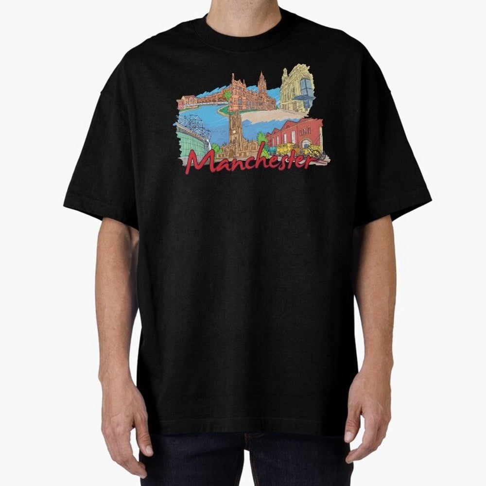 Manchester Oversized T-Shirt Treasure FIFA World Cup 2026 Group Stage Featuring Haaland, Brazil Energy, Vintage Soccer Flavor, Modern Football Stars, National Flags and Final Night Emotion; Made for Die Hard Supporters, Soccer Lovers, Game Day