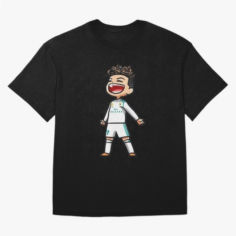 RONALDO Oversized T-Shirt Honor Football Greatness during Match Day Hype around FIFA World Cup 2026 Group Stage, Mbappe and Neymar, France and Portugal, Global Supporter Spirit, Legendary Goals, National Colors and Tournament Celebration; Created