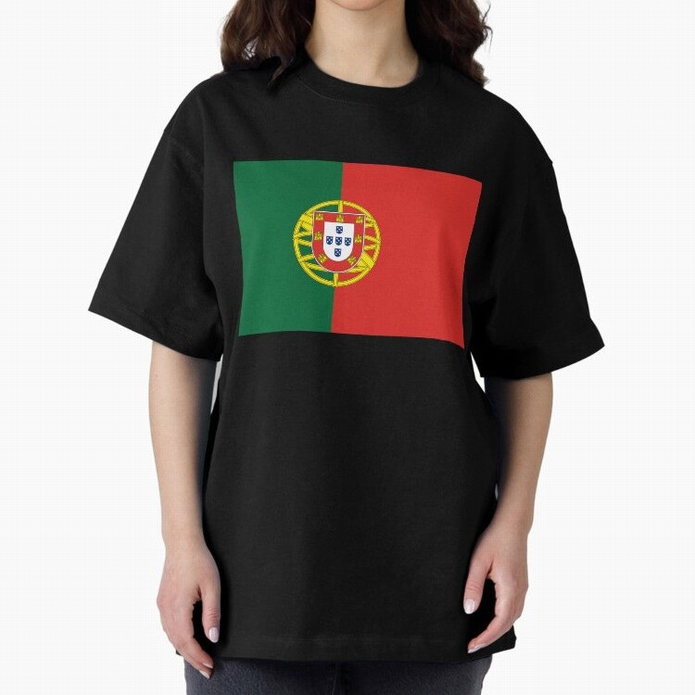 Portugal Flag Oversized T-Shirt Bring Match Day Fire to FIFA World Cup 2026 for Fans of Haaland and France and Portugal, Bringing Tournament Hype, Historic Matchups, Family Viewing Parties and Global Sports Pride; Made for Die Hard Supporters,