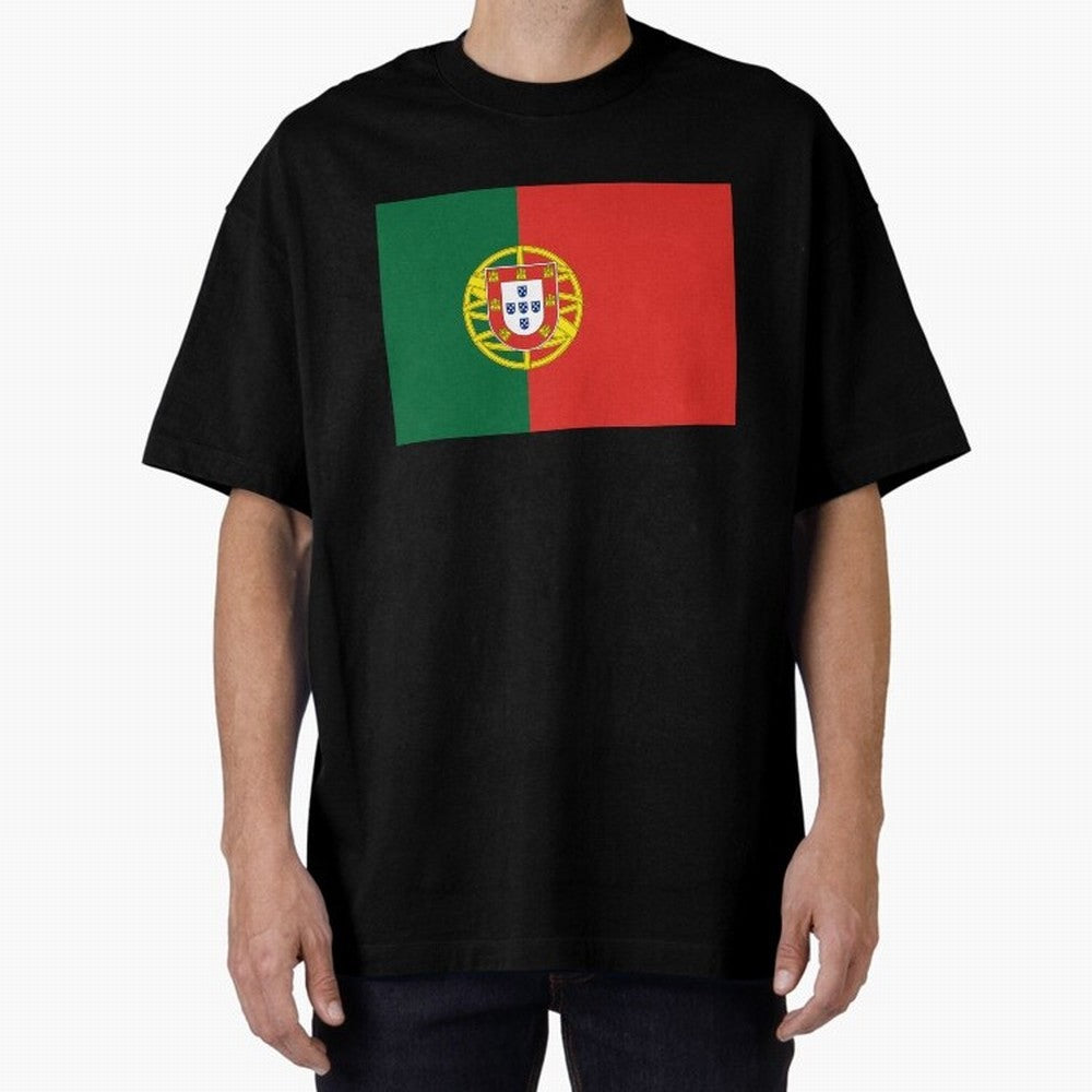 Portugal Flag Oversized T-Shirt Bring Match Day Fire to FIFA World Cup 2026 for Fans of Haaland and France and Portugal, Bringing Tournament Hype, Historic Matchups, Family Viewing Parties and Global Sports Pride; Made for Die Hard Supporters,