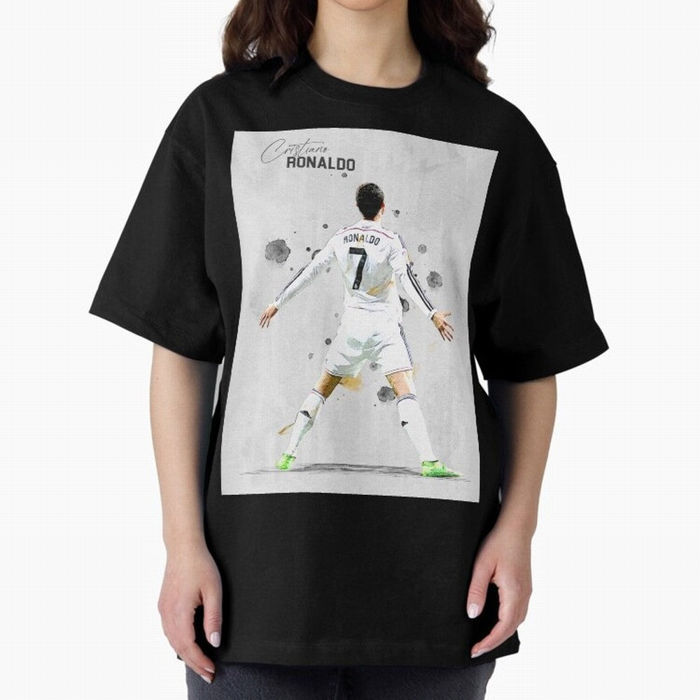 RM Legend Player Ronaldo Oversized T-Shirt Bring a Champion Mindset to Global Football Passion for FIFA World Cup 2026 Group Stage, Featuring Haaland and Mbappe, England, Game Day Rituals, Football Legends, Country Pride and the Road to the Final;
