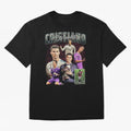 Cristiano Ronaldo Bootleg design Oversized T-Shirt Represent Fans Who Live for Match Day Hype around FIFA World Cup 2026 Group Stage, Messi, Neymar and Mbappe, England, Football Festival Excitement, Trophy Ambitions, Country Rivalries and Star