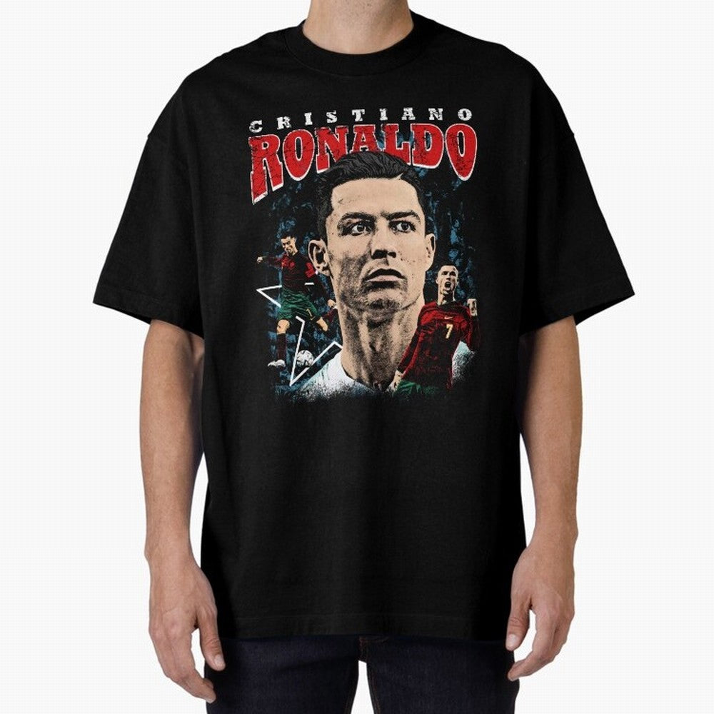 Cristiano Ronaldo CR7 Iconic T-Shirt Oversized T-Shirt Show Match Day Excitement for Match Day Hype around FIFA World Cup 2026 Group Stage, Messi, CR7 and Mbappe, Netherlands, Match Day Excitement, Supporter Culture, Golden Goals and Global